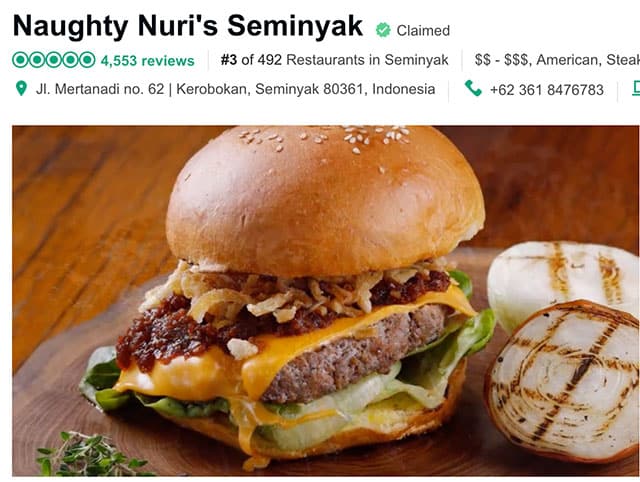 Naughty Nuri's Seminyak Tripadvisor